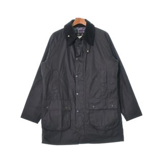 バーブァー(Barbour)のBarbour バブアー ステンカラーコート 40(L位) 黒 【古着】【中古】(ステンカラーコート)