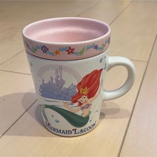 ディズニー(Disney)のディズニー【マグカップ】アリエル(小皿付き)(グラス/カップ)