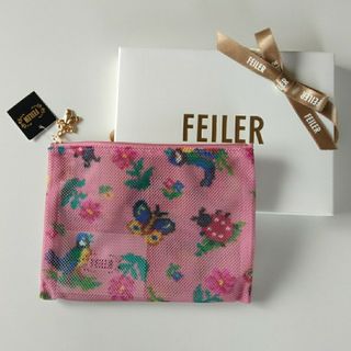 FEILER - フェイラー　ハイジ　ピンク　メッシュポーチ