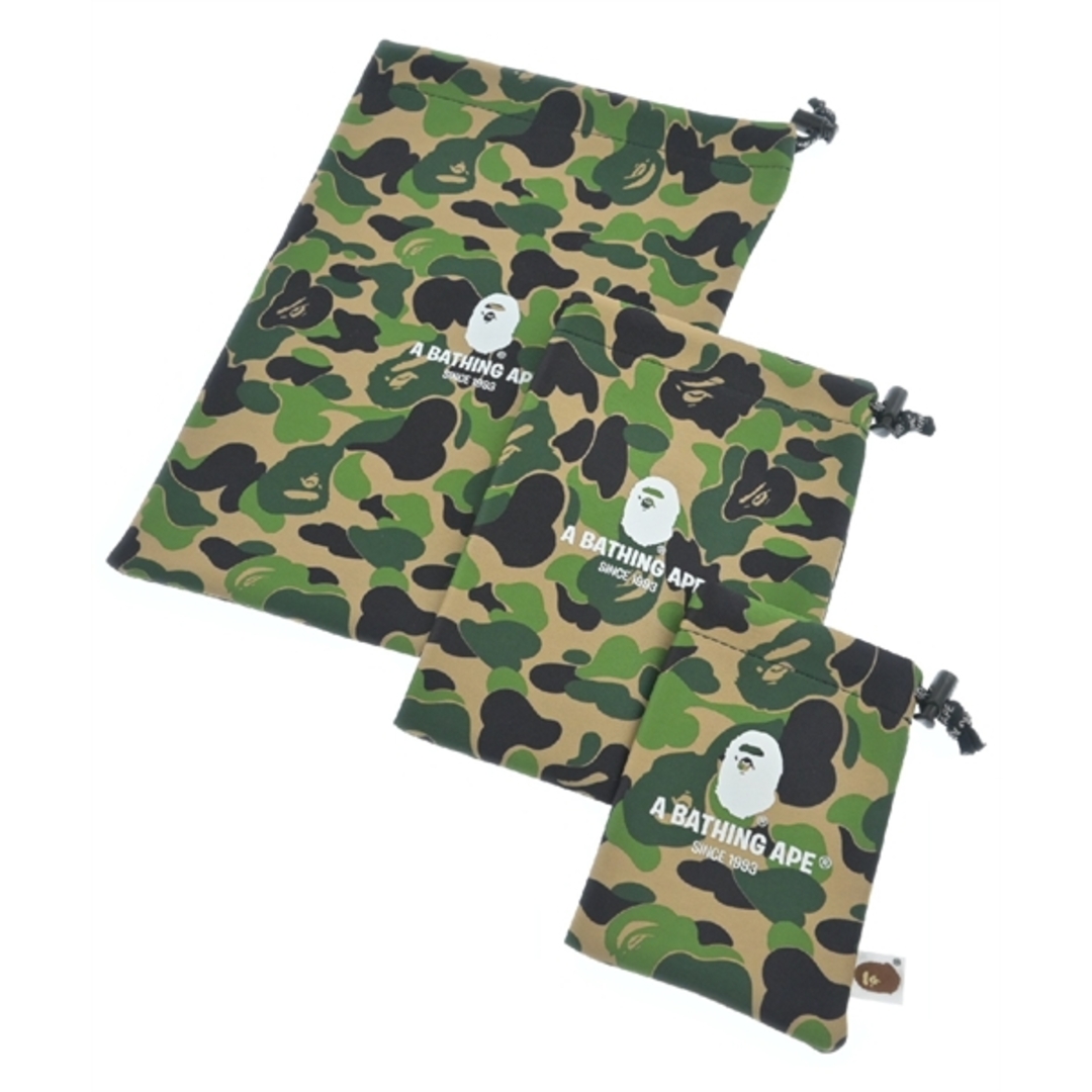 A BATHING APE(アベイシングエイプ)のA BATHING APE 小物類（その他） - ベージュx緑x黒等(迷彩) 【古着】【中古】 メンズのファッション小物(その他)の商品写真