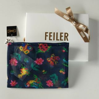 フェイラー(FEILER)のフェイラー　ハイジ　ネイビー　メッシュポーチ(その他)