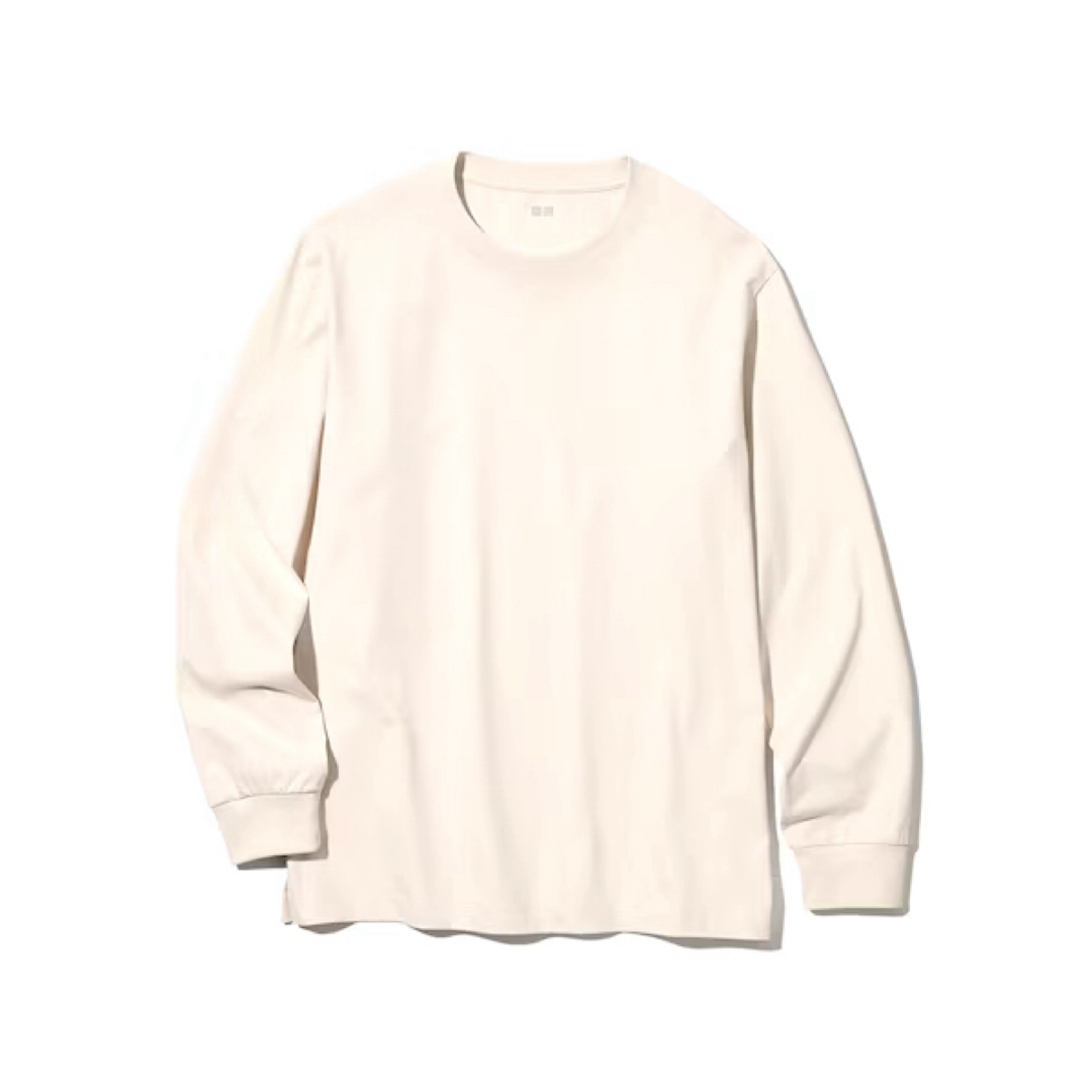 UNIQLO(ユニクロ)のエアリズムコットンUVカットクルーネックT（長袖） メンズのトップス(Tシャツ/カットソー(七分/長袖))の商品写真
