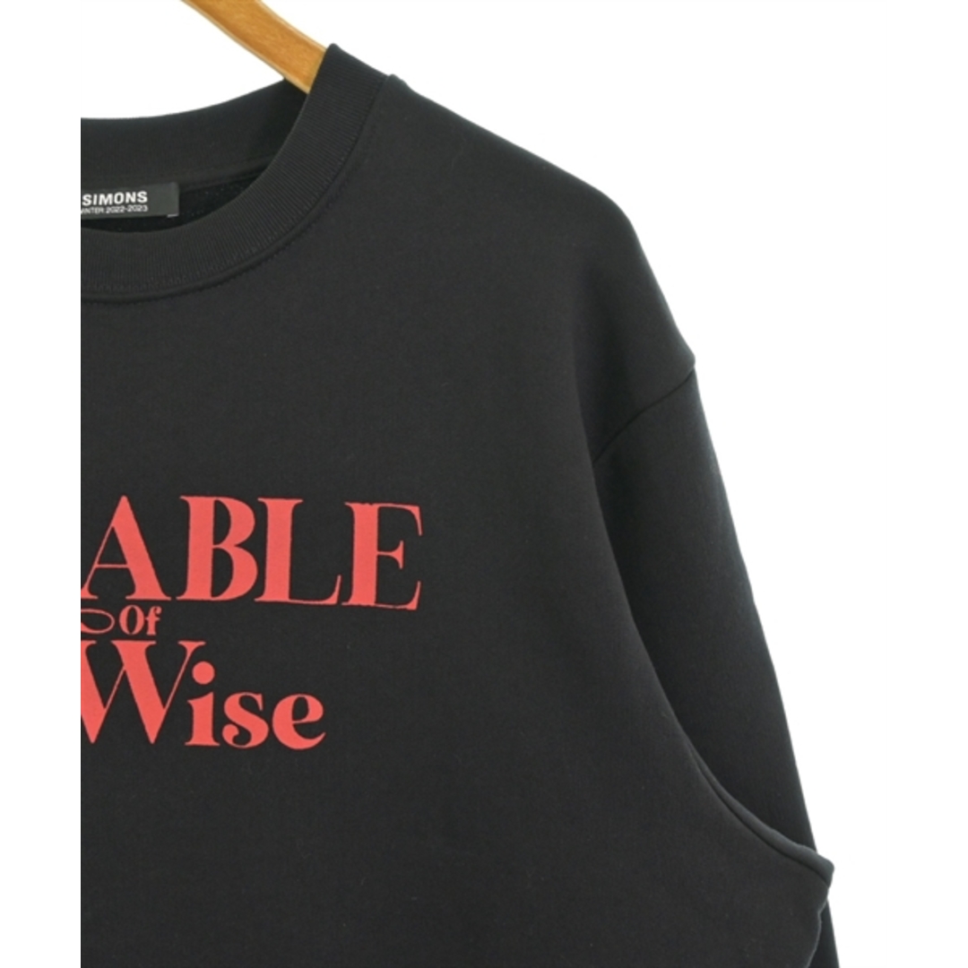 RAF SIMONS - RAF SIMONS ラフシモンズ スウェット M 黒 【古着 RAF SIMONS - RAF SIMONS ラフシモンズ スウェット M 黒 【古着