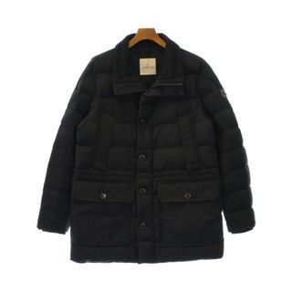 モンクレール(MONCLER)のMONCLER モンクレール ダウンジャケット/ダウンベスト 4(XL位) 黒系 【古着】【中古】(ダウンジャケット)