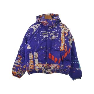 シュプリーム(Supreme)のSupreme シュプリーム ダウンジャケット/ダウンベスト M 紫x白x赤等 【古着】【中古】(ダウンジャケット)