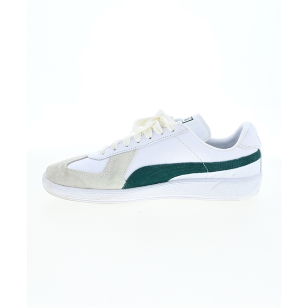 PUMA(プーマ)のPUMA プーマ スニーカー 24cm 白x緑 【古着】【中古】 レディースの靴/シューズ(スニーカー)の商品写真