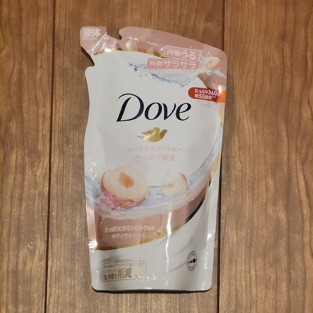 Dove（Unilever）(ダヴ)のダヴ ボディウォッシュ ピーチ＆スイートピー つめかえ用(360g*4袋セット) コスメ/美容のボディケア(ボディソープ/石鹸)の商品写真