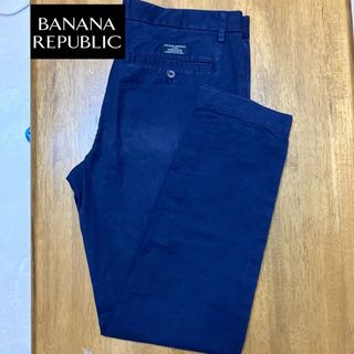 バナナリパブリック(Banana Republic)のバナナリパブリック　チノパン　ネイビー　Ｌ(チノパン)