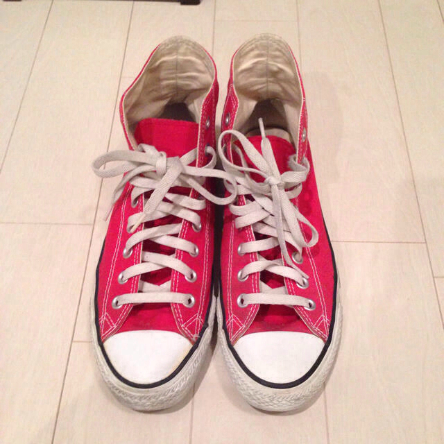 CONVERSE(コンバース)の♡Red Converse♡ レディースの靴/シューズ(スニーカー)の商品写真