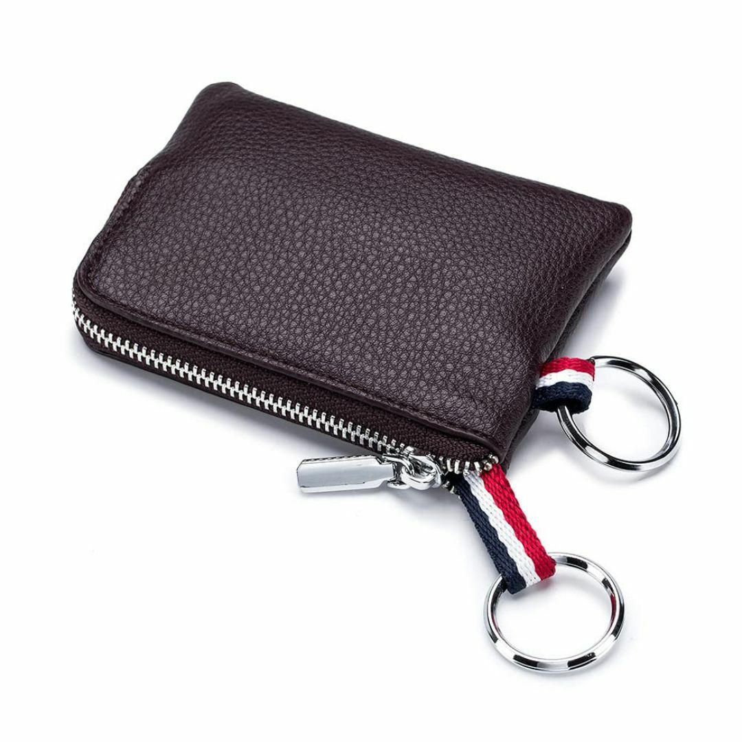 色:コーヒーコインケース キーケース 小銭入れ キーコインケース ミニ財布  メンズのバッグ(その他)の商品写真