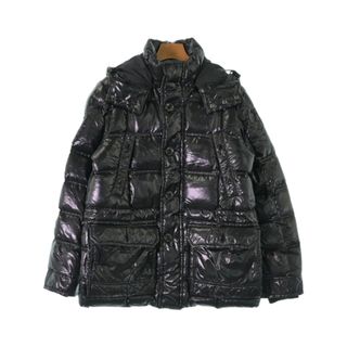 モンクレール(MONCLER)のMONCLER モンクレール ダウンジャケット/ダウンベスト 1(S位) 黒 【古着】【中古】(ダウンジャケット)