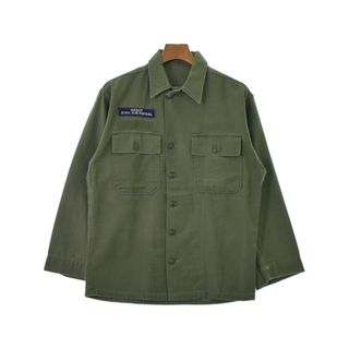 ミリタリー(MILITARY)のMILITARY ミリタリー カジュアルシャツ -(M位) カーキ 【古着】【中古】(シャツ)