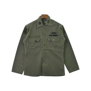 ミリタリー(MILITARY)のMILITARY ミリタリー カジュアルシャツ -(M位) カーキ 【古着】【中古】(シャツ)