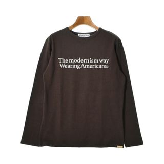 アメリカーナ(AMERICANA)のAmericana アメリカーナ Tシャツ・カットソー F 茶 【古着】【中古】(カットソー(半袖/袖なし))