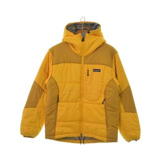 パタゴニア(patagonia)のpatagonia パタゴニア ダウンジャケット/ダウンベスト XS 黄 【古着】【中古】(ダウンジャケット)