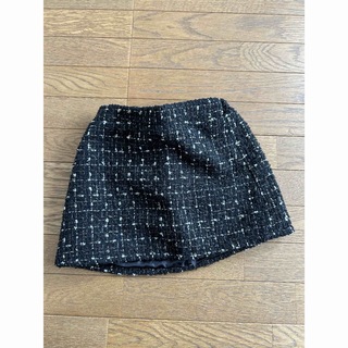 韓国子供服　ツイードスカート　110cm(スカート)