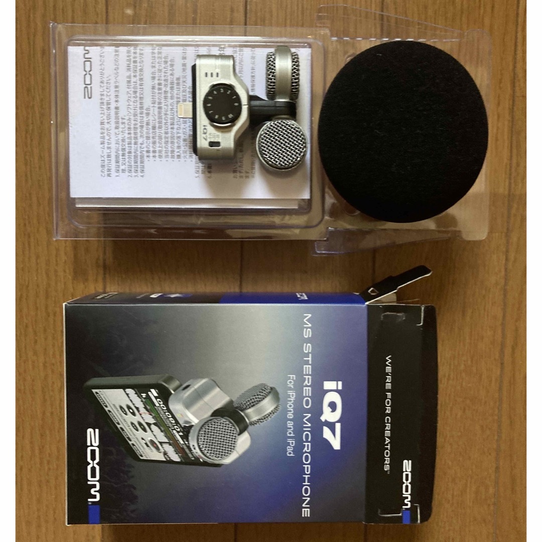 Zoom(ズーム)のZOOM/ズーム ZOOM IQ7 iPhone用マイク スマートフォン用マイク 楽器のレコーディング/PA機器(マイク)の商品写真