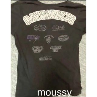 マウジー(moussy)のmoussyマウジー Tシャツ バックプリント Mトップス(Tシャツ(半袖/袖なし))