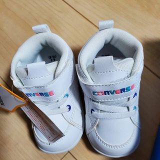 コンバース(CONVERSE)の【新品未使用】新作!CONVERSE 可愛い KIDS スニーカー ホワイト(スニーカー)