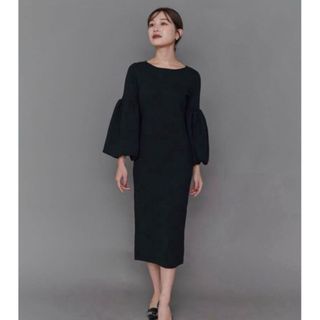 L'or Balloon Sleeve Knit Dress(ロングワンピース/マキシワンピース)