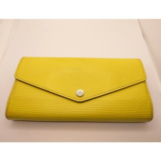 ルイヴィトン(LOUIS VUITTON)のルイヴィトン エピ ポルトフォイユ サラ ピスタッシュ 長財布 イエロー(財布)