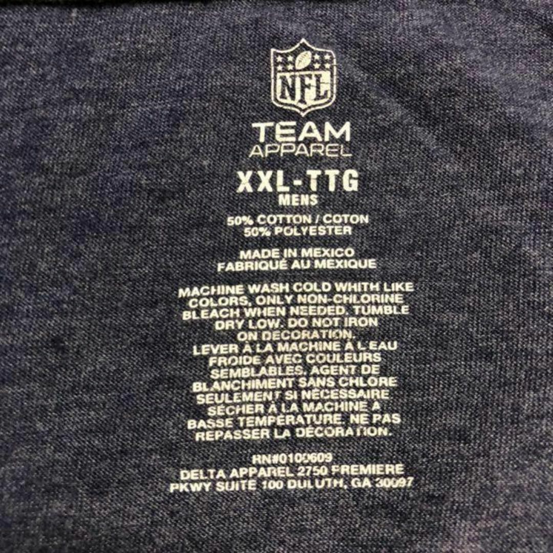 NFL Tシャツ　シカゴベアーズ　ビックサイズ　ネイビー　ビックプリント　2XL メンズのトップス(Tシャツ/カットソー(半袖/袖なし))の商品写真