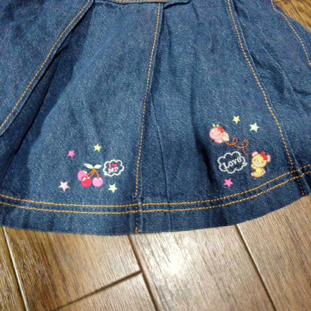 mezzo piano(メゾピアノ)のMezzoPianoGヒダスカート120 キッズ/ベビー/マタニティのキッズ服女の子用(90cm~)(スカート)の商品写真