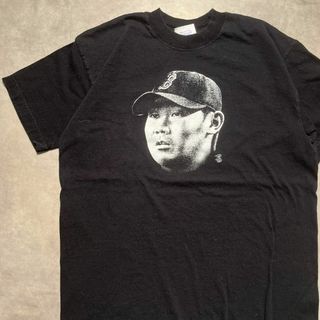 メジャーリーグベースボール(MLB)の【MLB】ボストンレッドソックス　松坂大輔　ブラックTシャツ　メジャー野球(Tシャツ/カットソー(半袖/袖なし))