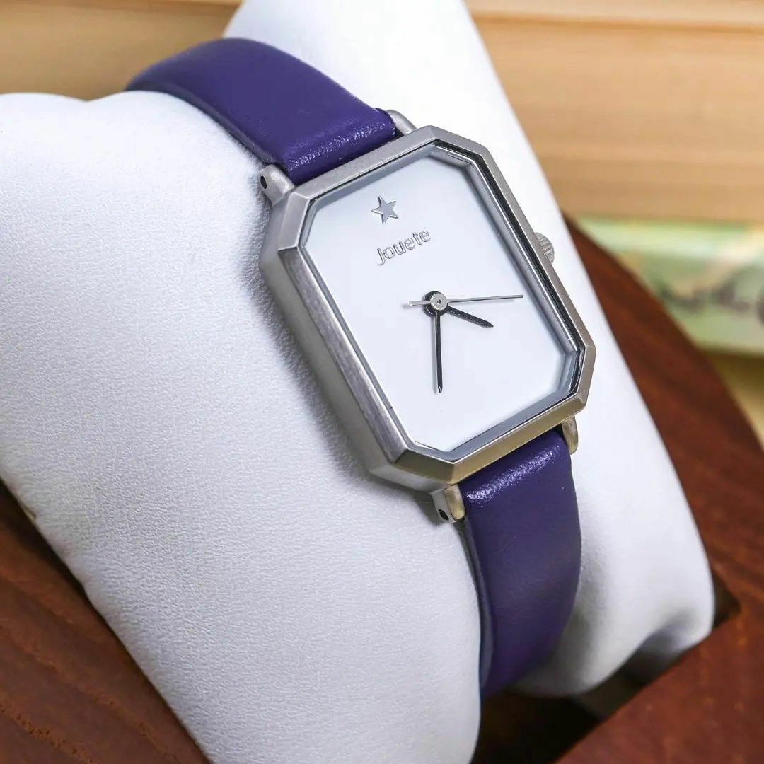 ◆美品 稼働 Jouete 腕時計 レザー レディース 新品電池 q レディースのファッション小物(腕時計)の商品写真
