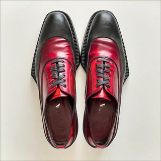 PRADA - 名作 PRADA 12aw ラバーソール シューズ 革靴