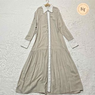 TODAYFUL トゥデイフル　ドットシャツドレス　ロング丈　ワンピース　長袖