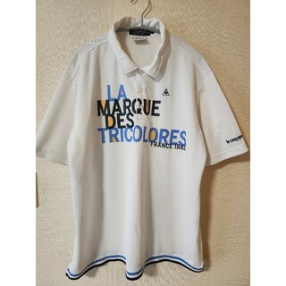le coq sportif - 『lecoqsportif』メンズゴルフウェア　ポロシャツ　白色　LLサイズ