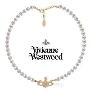 ヴィヴィアンウエストウッド(Vivienne Westwood)のVVN001G3ヴィヴィアンウエストウッド　ネックレス　パールチョーカー　(ネックレス)