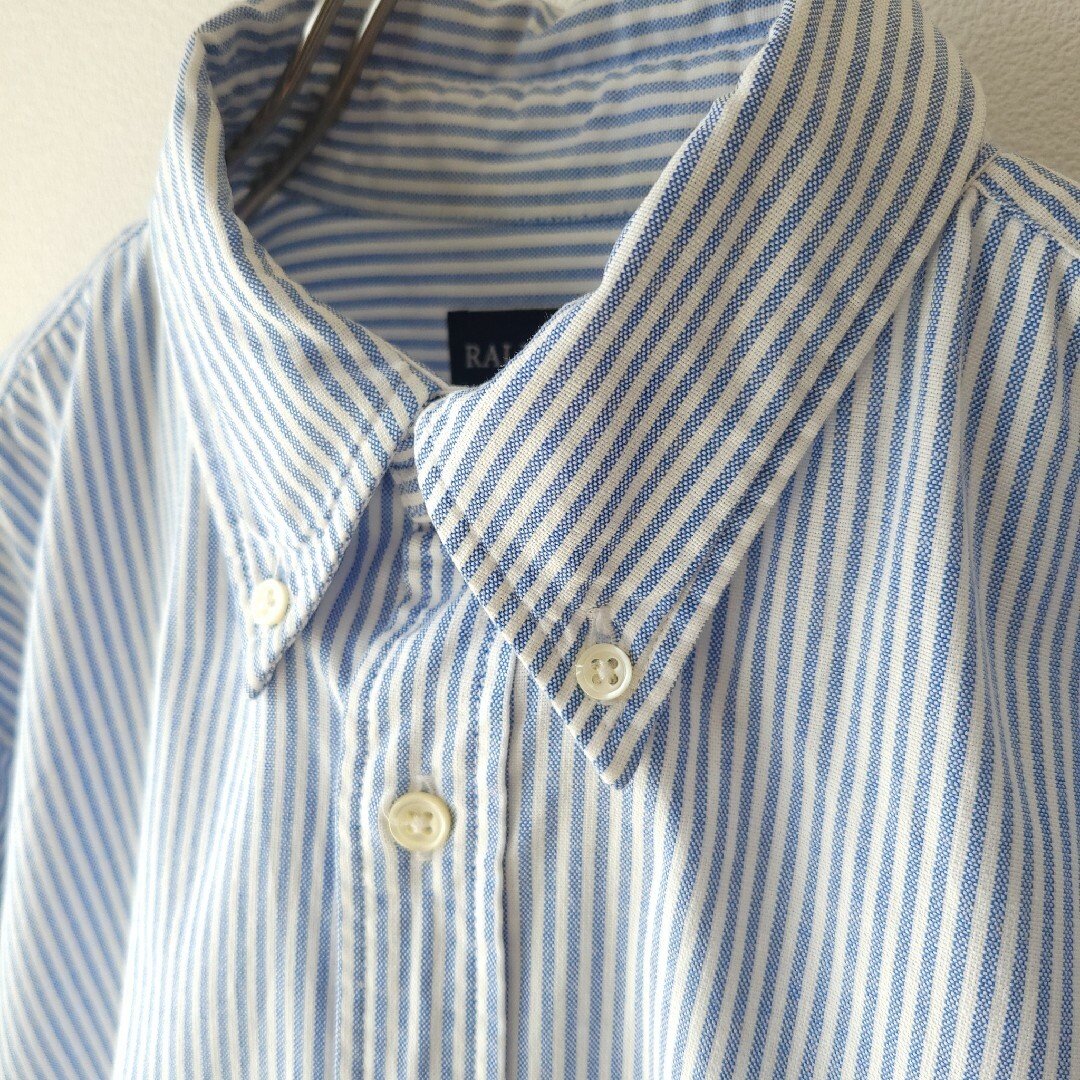 Ralph Lauren(ラルフローレン)のラルフローレン　160cmボタンダウンシャツ　ポニー刺繍　ストライプ　コットン キッズ/ベビー/マタニティのキッズ服男の子用(90cm~)(ブラウス)の商品写真
