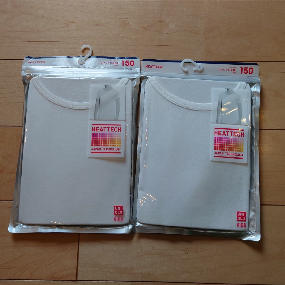 UNIQLO(ユニクロ)のヒートテック半袖　150cm キッズ/ベビー/マタニティのキッズ服女の子用(90cm~)(下着)の商品写真