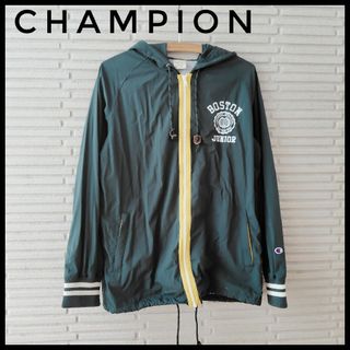 チャンピオン(Champion)のChampion　チャンピオン　ナイロン　ジャケット　L　ジッパー　グリーン(ナイロンジャケット)