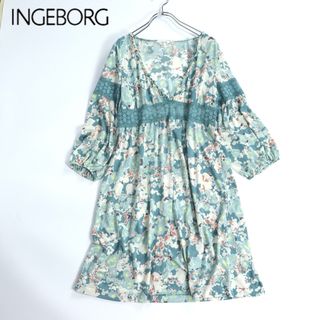 INGEBORG - インゲボルグ　INGEBORG 花柄　ワンピース　春夏　カットソー ピンクハウス