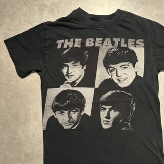 【Beatles】ビートルズ　ブラックTシャツ　ロックTバンドTバンT(Tシャツ/カットソー(半袖/袖なし))