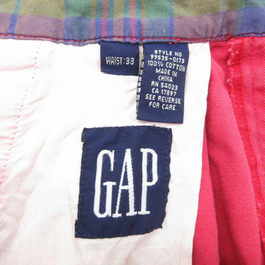 GAP(ギャップ)のW33★古着 ギャップ GAP ショート チノ パンツ ショーツ チノパン メンズ 00年代 00s コットン ピンク 24apr15 中古 ボトムス 短パン ショーパン メンズのパンツ(ワークパンツ/カーゴパンツ)の商品写真