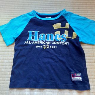 ヘインズ(Hanes)のHANES ブルー半袖Tシャツ130(Tシャツ/カットソー)