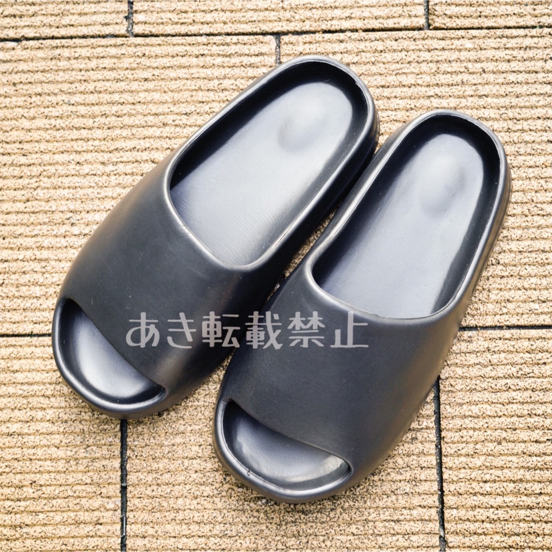 軽量版　イージー　スライドサンダル　厚底　スリッポン　メンズ　ブラック　26 メンズの靴/シューズ(サンダル)の商品写真