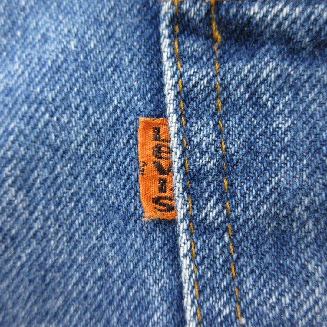 Levi's(リーバイス)のW39★古着 リーバイス Levis 20517 ショート パンツ ショーツ メンズ 90年代 90s ヒゲ 大きいサイズ コットン USA製 紺 ネイビー デニム 【spe】 24apr15 中古 ボトムス 短パン ショーパン ハーフ メンズのパンツ(ワークパンツ/カーゴパンツ)の商品写真