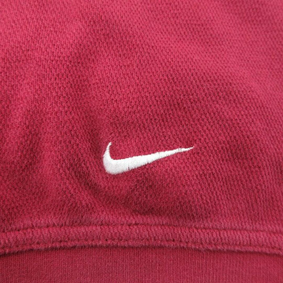 NIKE(ナイキ)のXL★古着 ナイキ NIKE 半袖 ブラント ポロ シャツ メンズ 00年代 00s ワンポイントロゴ 鹿の子 大きいサイズ エンジ 24apr15 中古 トップス メンズのトップス(ポロシャツ)の商品写真