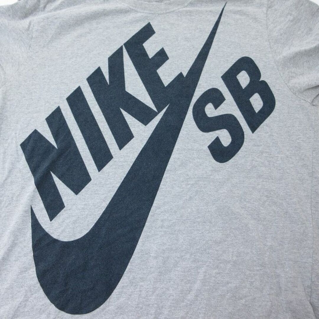 NIKE(ナイキ)のXL★古着 ナイキ NIKE 半袖 ブランド Tシャツ メンズ ビッグロゴ 大きいサイズ クルーネック グレー 霜降り 24apr15 中古 メンズのトップス(Tシャツ/カットソー(半袖/袖なし))の商品写真