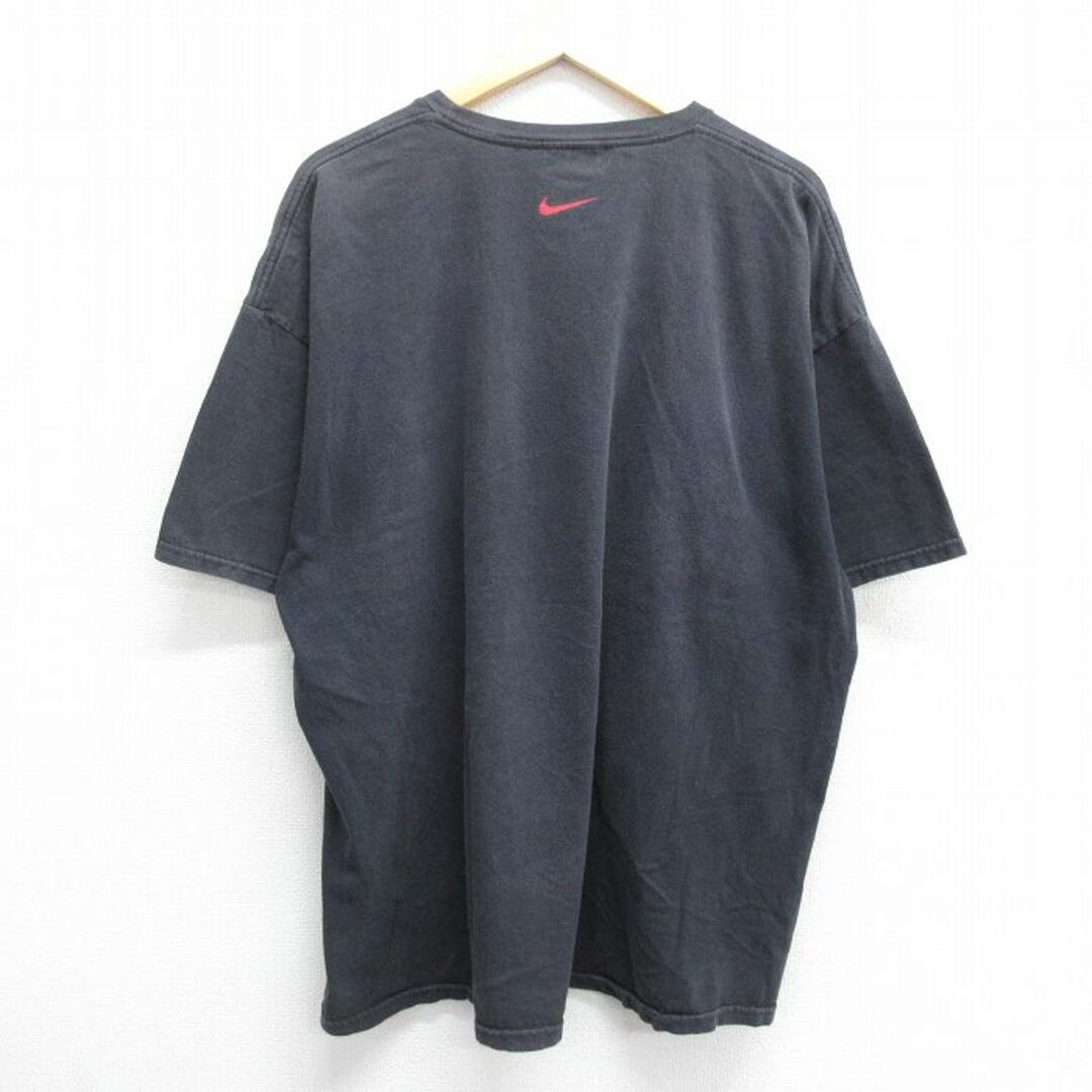 NIKE(ナイキ)のXL★古着 ナイキ NIKE 半袖 ビンテージ Tシャツ メンズ 00年代 00s ビッグロゴ 大きいサイズ コットン クルーネック 黒 ブラック 24apr15 中古 メンズのトップス(Tシャツ/カットソー(半袖/袖なし))の商品写真