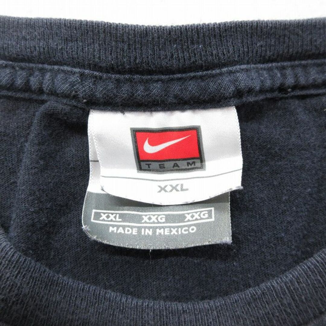 NIKE(ナイキ)のXL★古着 ナイキ NIKE 半袖 ビンテージ Tシャツ メンズ 00年代 00s ビッグロゴ 大きいサイズ コットン クルーネック 黒 ブラック 24apr15 中古 メンズのトップス(Tシャツ/カットソー(半袖/袖なし))の商品写真