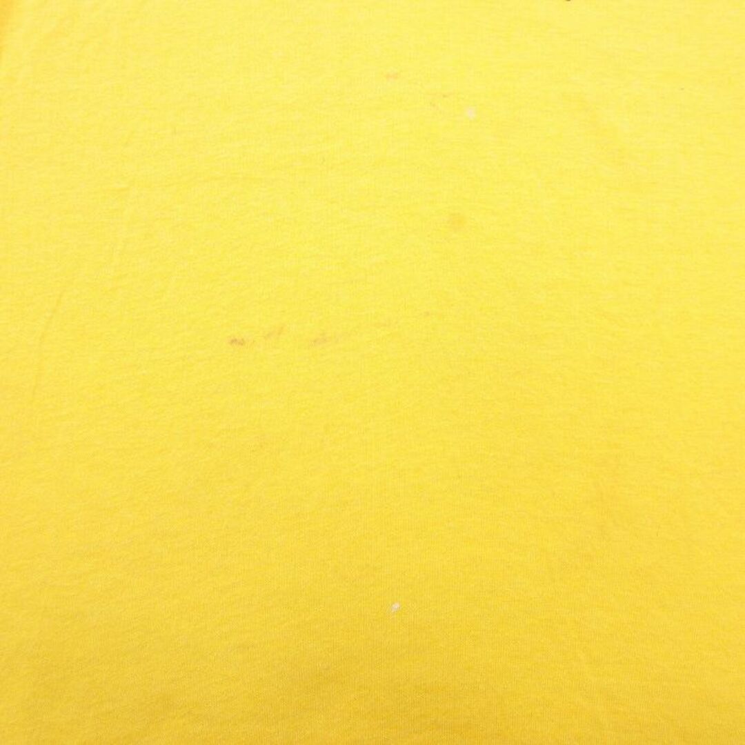 SCREEN STARS(スクリーンスターズ)のL★古着 スクリーンスターズ 半袖 ビンテージ Tシャツ メンズ 90年代 90s 鳥 ROTARY クルーネック USA製 黄 イエロー 24apr15 中古 メンズのトップス(Tシャツ/カットソー(半袖/袖なし))の商品写真