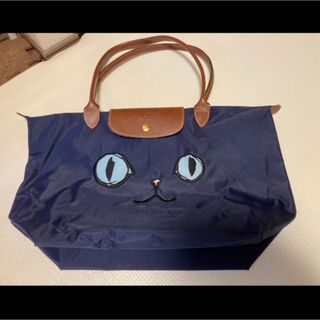 ロンシャン(LONGCHAMP)のロンシャン　LONGCHAMP 2018年　ミャオ　Lサイズ　トートバッグ　青目(トートバッグ)