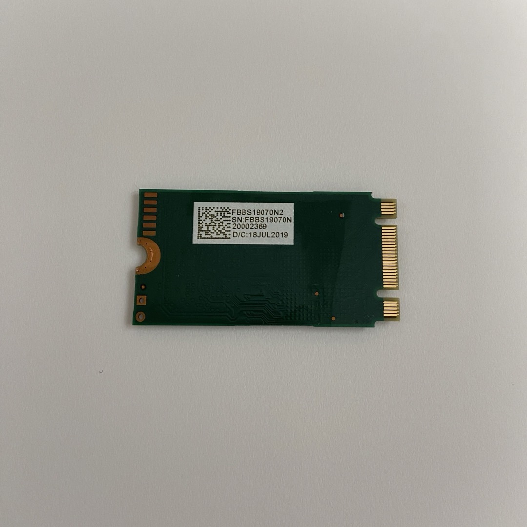 中古M.2　SSD　128GB　UnionMemory スマホ/家電/カメラのPC/タブレット(PCパーツ)の商品写真