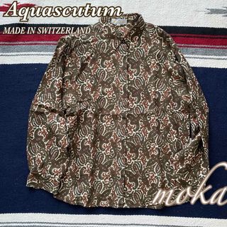 アクアスキュータム(AQUA SCUTUM)のAquascutum アクアスキュータム シャツ スイス製(シャツ/ブラウス(長袖/七分))